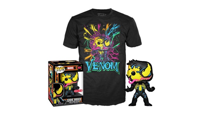 Funko Pop! Venom - Eddie Brock #869 [BlackLight] [T-shirt]